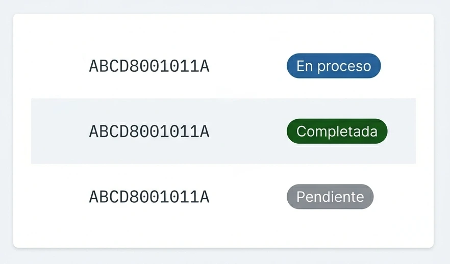 Panel de monitoreo de Descarga Masiva de XML